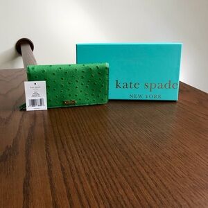 NWT Kate Spade “Portolla Valley” Stacey Wallet in Fresh Green